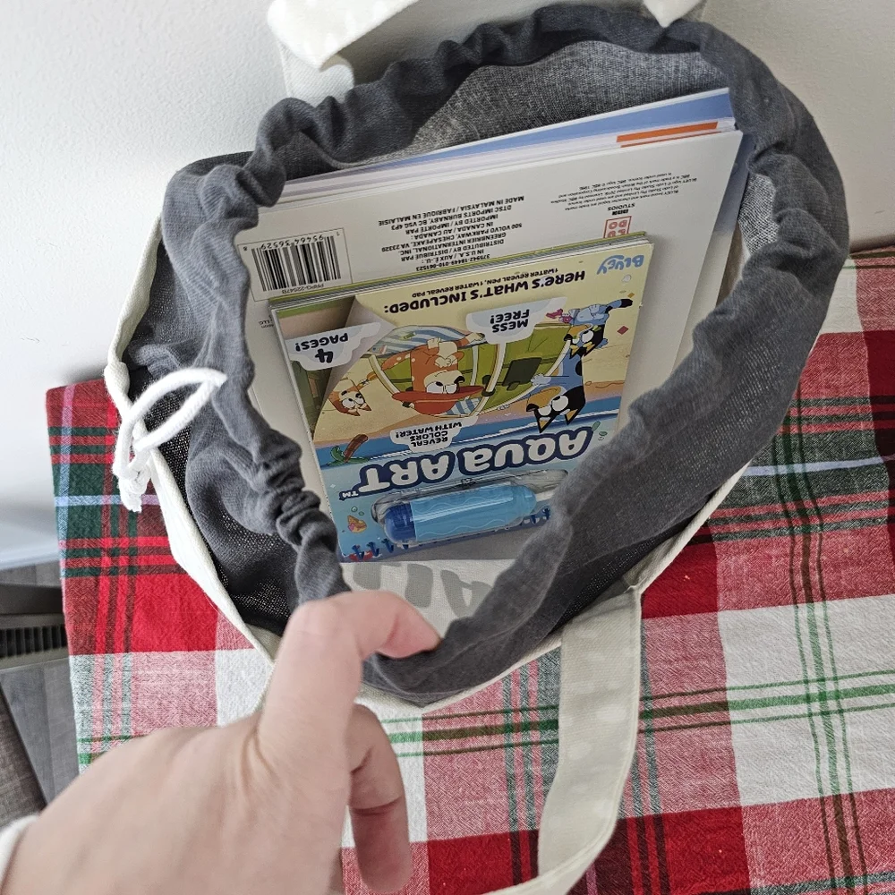 Personalized Drawstring Basket by Beautiful Beacons